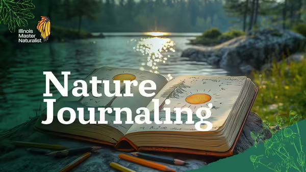 Journal with water background