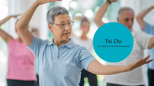 Seniors doing Tai Chi