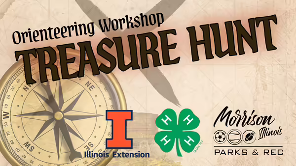 Learn to use a compass: compass pic and sponsor logos