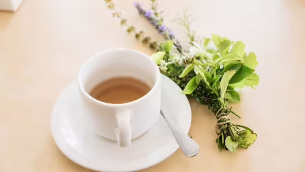 cup herbal tea