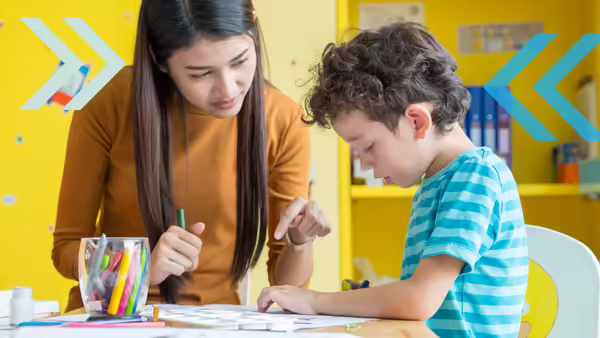 Learn super sitter skills: babysitter coloring with a boy