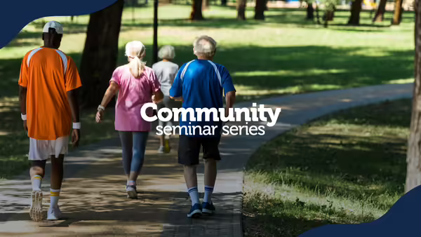 People walking at the park