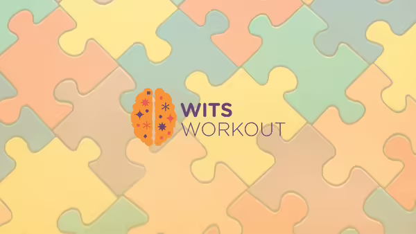 An orange brain on top of a finished puzzle.