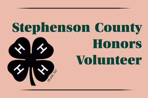 pink background with black and white 4-h clover