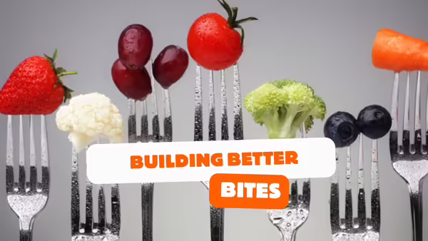 Building Better Bites - Fruits and vegetables on fork tips