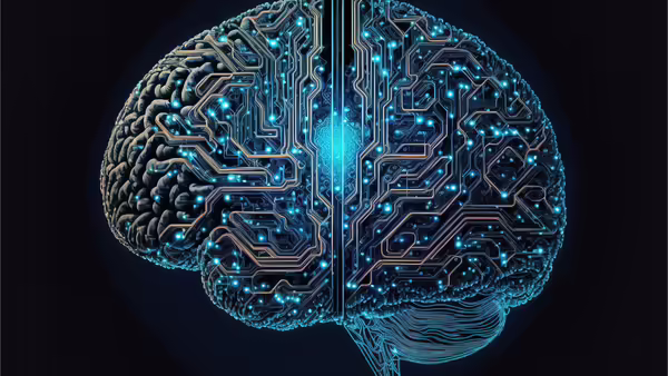 A tech looking brain.