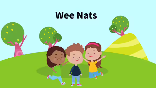 cartoon children playing outside