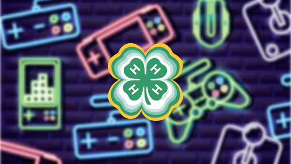 video game controllers with the 4-H logo