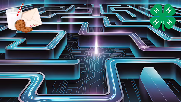 Maze with cookies and clover