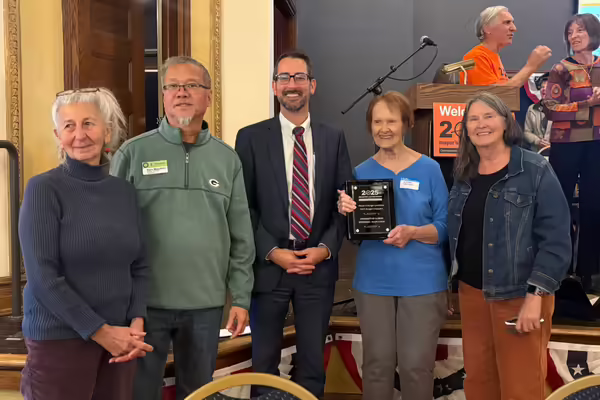 Barbara Flores, Karn Mejudhon, Lorna Carlson, Mayor Tom McNamara, Margaret Larson