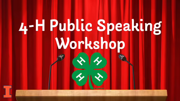 Podium with two microphones