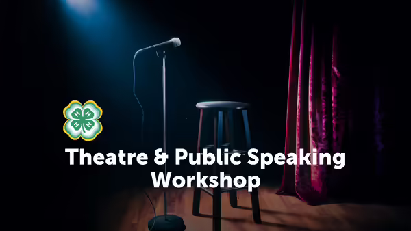 Clover, Microphone stand and stool on stage