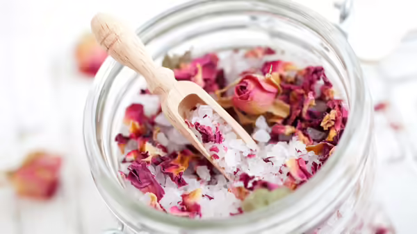 flower herbal bath salts