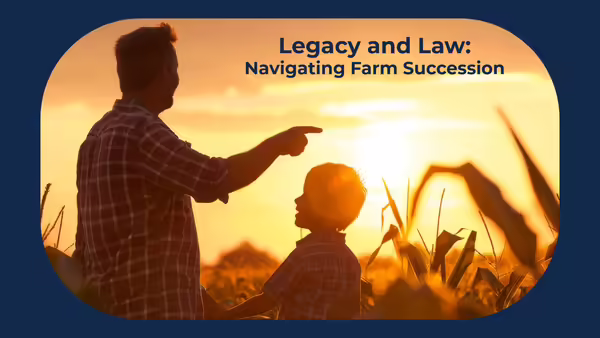 Father and Son in corn field