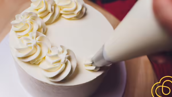 white decorative cake