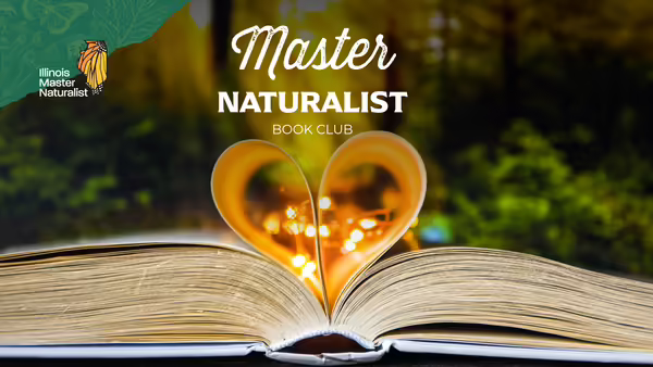 Book with nature background