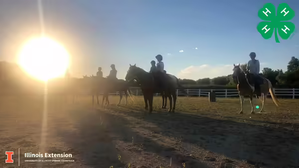 a group of youth on horses 