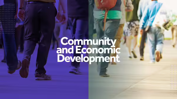 Community and Economic Development graphic