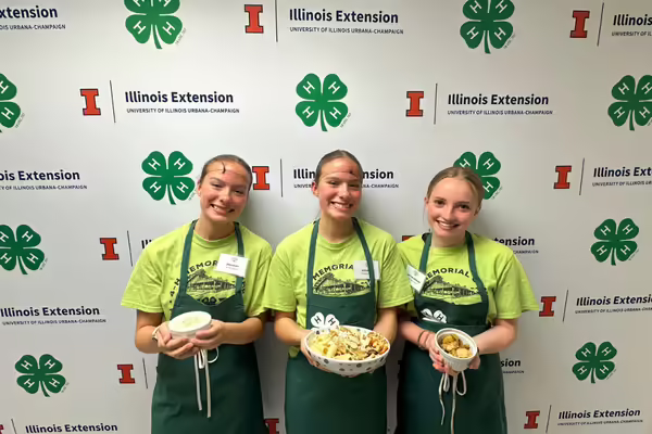 The Spice Squad poses with their dish.