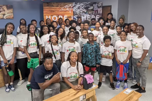 4-H summer campers at Feed My Starving Children event