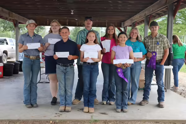 Randolph County 4-H Grand Champion winners.