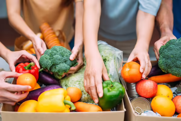 Donating food