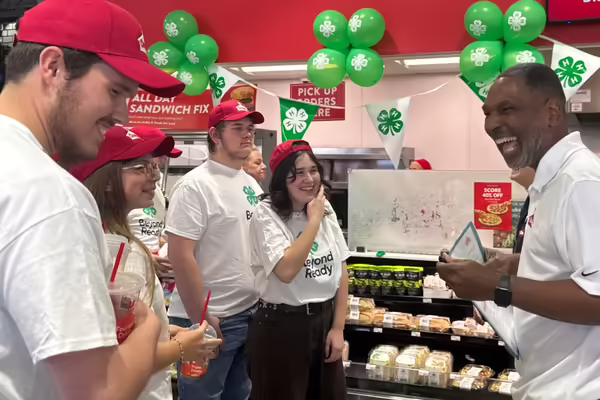 Lombard 4-H youth learn about retail career operations, customer service, and teamwork skills through a Casey's and Ready4Work partnership.