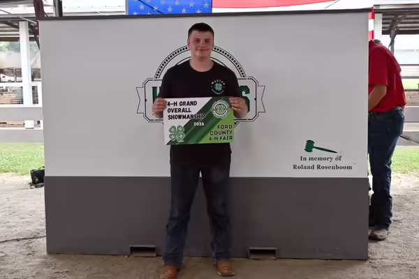 2026 Ford County 4-H Livestock Master Showmanship Winner