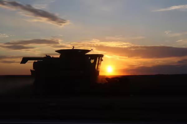 combine at sunset