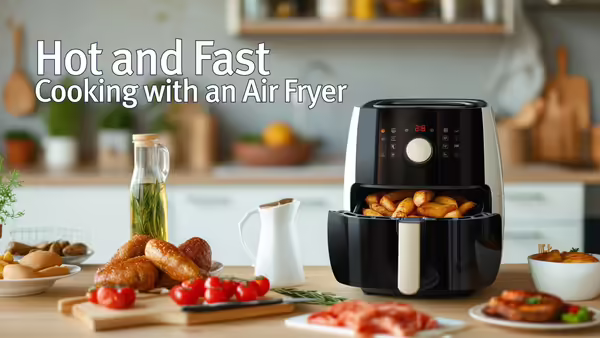 Air fryer in a kitchen