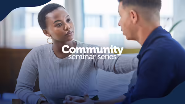 2 people talking