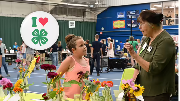 May Back and 4-H member