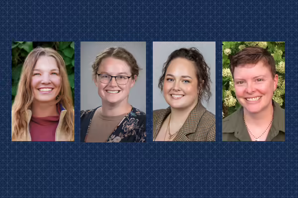 Portraits of four Extension educators