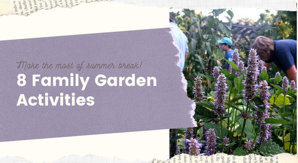 family garden activities info graphic