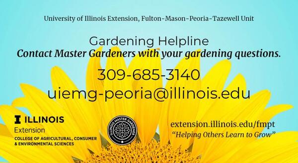 gardening helpline info graphic