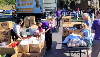 food distribution site