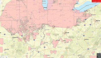 Map of Illinois PULAs