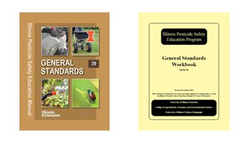 Covers of General Standards manual and workbook