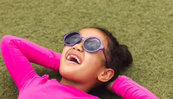 Girl wearing sunglasses