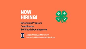 Hiring for Extension Program Coordinator 4-H Youth Development
