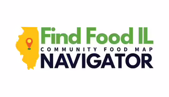 Find Food IL Community Food Map Navigator text graphic