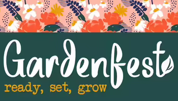 Gardenfest logo ready, set, grow