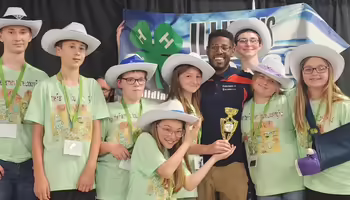 4-H Robotics Club members 