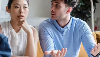couple having a serious talk