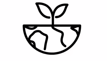 clip art plant growing out of the earth