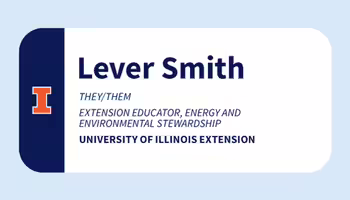 example Extension staff blue/white name tag 