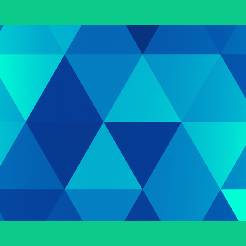 blue, green, and turquoise triangles