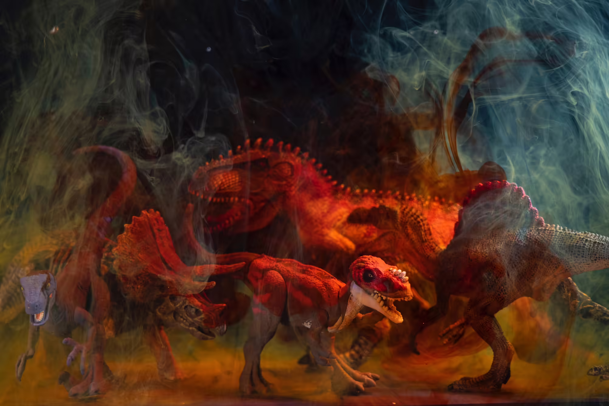 prehistoric dinosaurs illustration