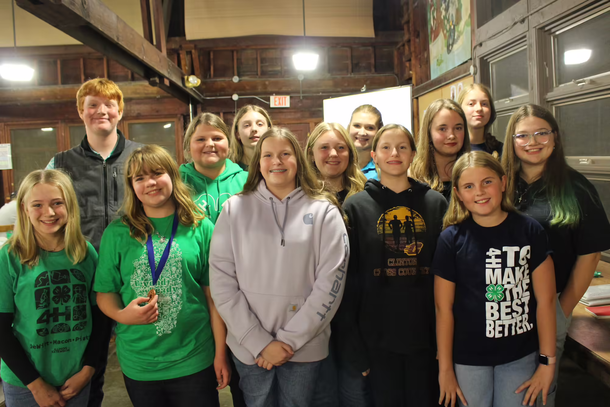 Teen Council at award banquet