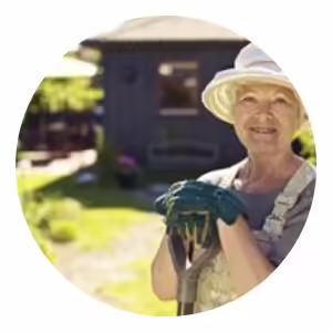 gardener with shovel